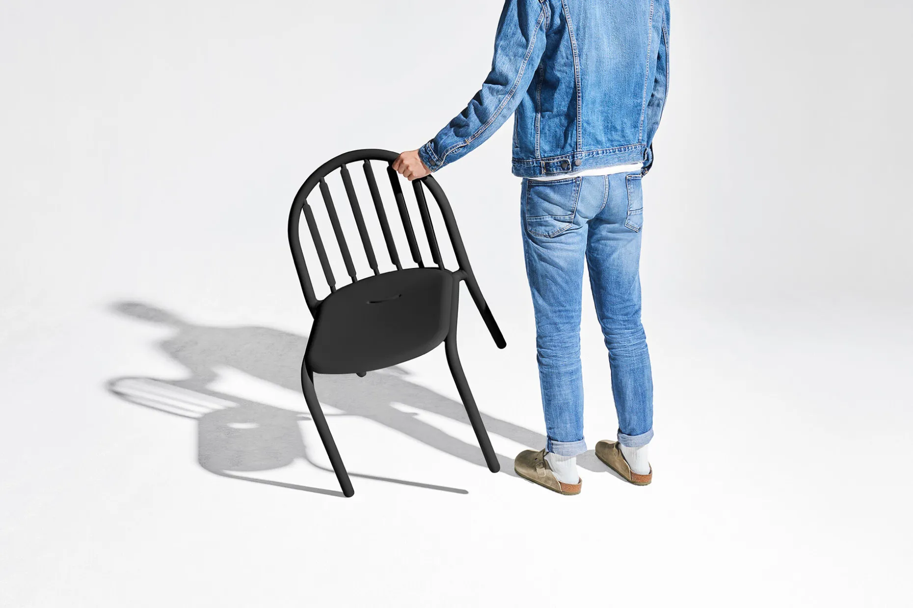 Fred's Chair Tuinstoel, zwart, 52x56x80.5 cm