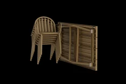 Fred's Medium Table Tuintafel, bruin, 170x90x76 cm