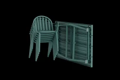 Fred's Medium Table Tuintafel, groen, 170x90x76 cm