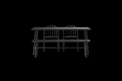 Fred's Medium Table Tuintafel, zwart, 170x90x76 cm