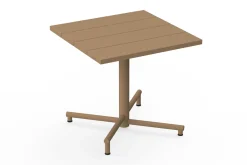 Fred's Square Bistreau Kleine tuintafel vierkant, bruin, 80x80x76 cm