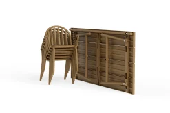 Fred's Table Tuintafel, bruin, 220x100x76 cm