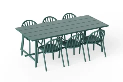 Fred's Table Tuintafel, groen, 220x100x76 cm