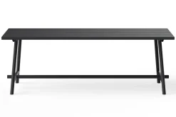 Fred's Table Tuintafel, zwart, 220x100x76 cm