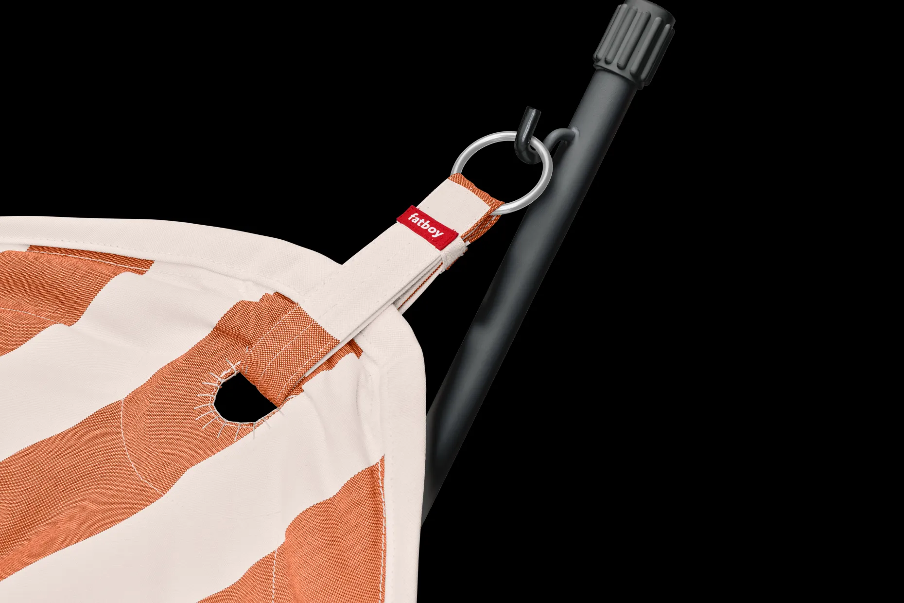 Headdemock Superb Stripe Orange Creme Hangmat met standaard, 270x138x110 cm