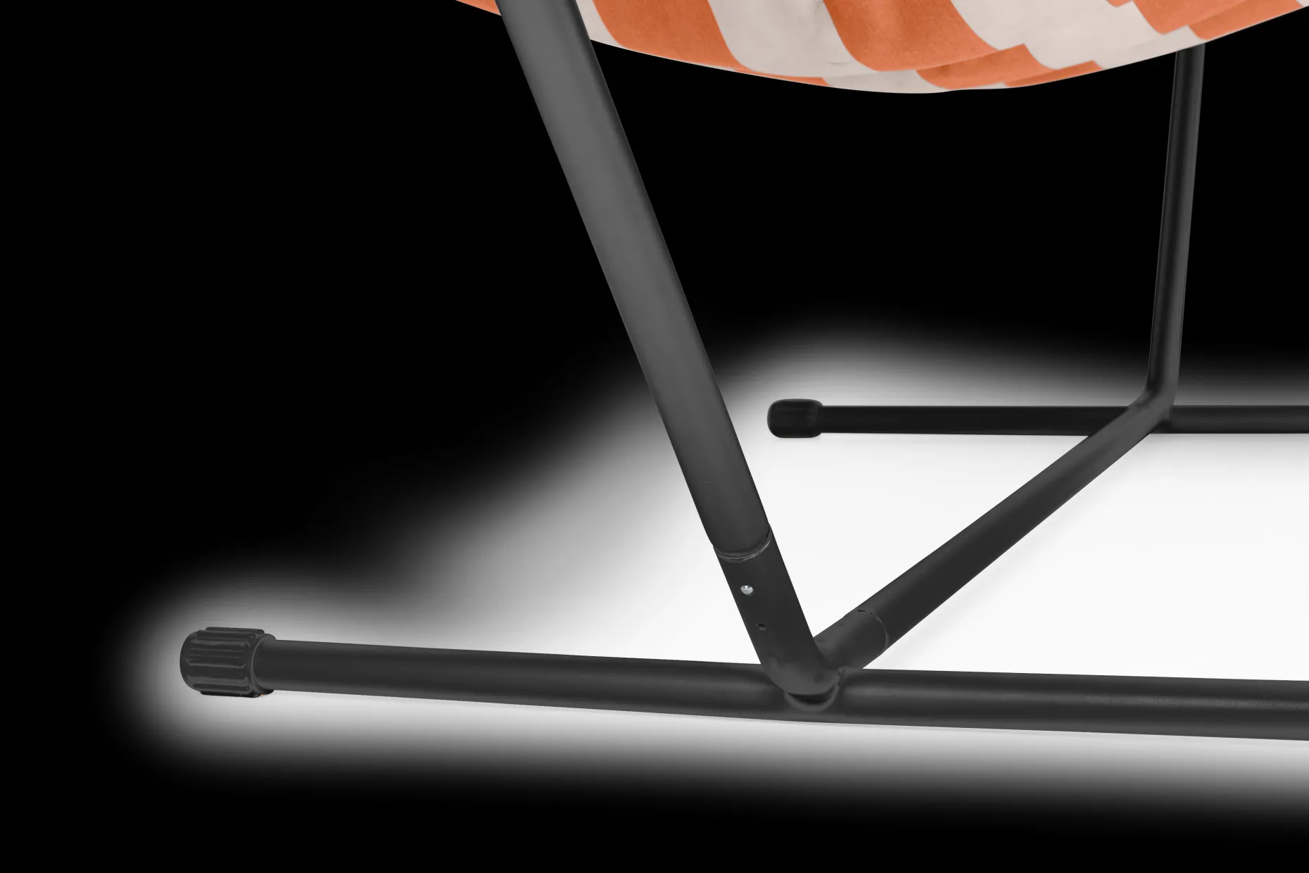 Headdemock Superb Stripe Orange Creme Hangmat met standaard, 270x138x110 cm