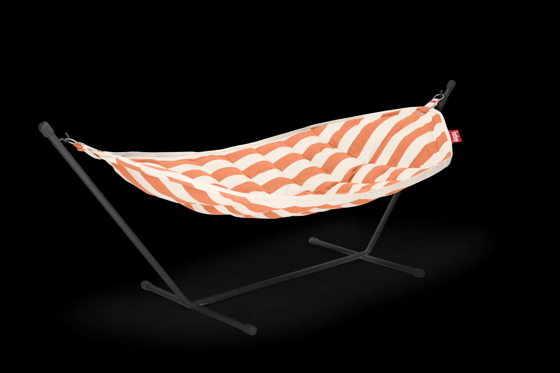 Headdemock Superb Stripe Orange Creme Hangmat met standaard, 270x138x110 cm