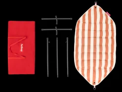 Headdemock Superb Stripe Orange Creme Hangmat met standaard, 270x138x110 cm