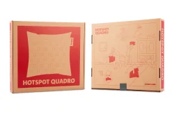 Hotspot Pillow Quadro Warmtekussen, grijs, 45x45x17.5 cm