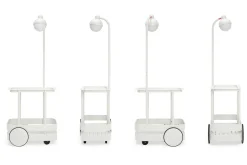Jolly Trolley Verrijdbare bartafel, wit, 78x55x200 cm