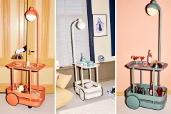 Jolly Trolley Verrijdbare bartafel, groen, 78x55x200 cm