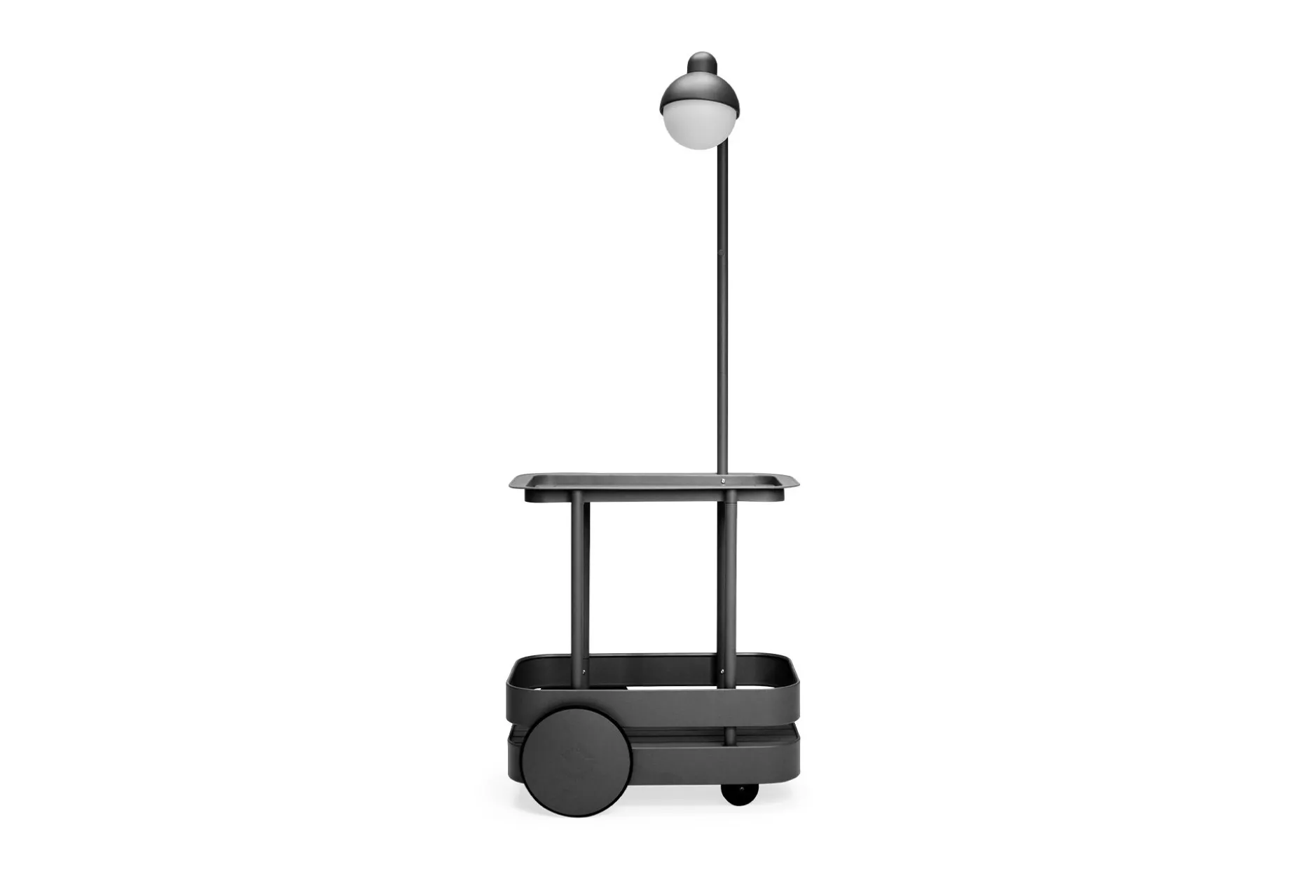 Jolly Trolley Verrijdbare bartafel, zwart, 78x55x200 cm