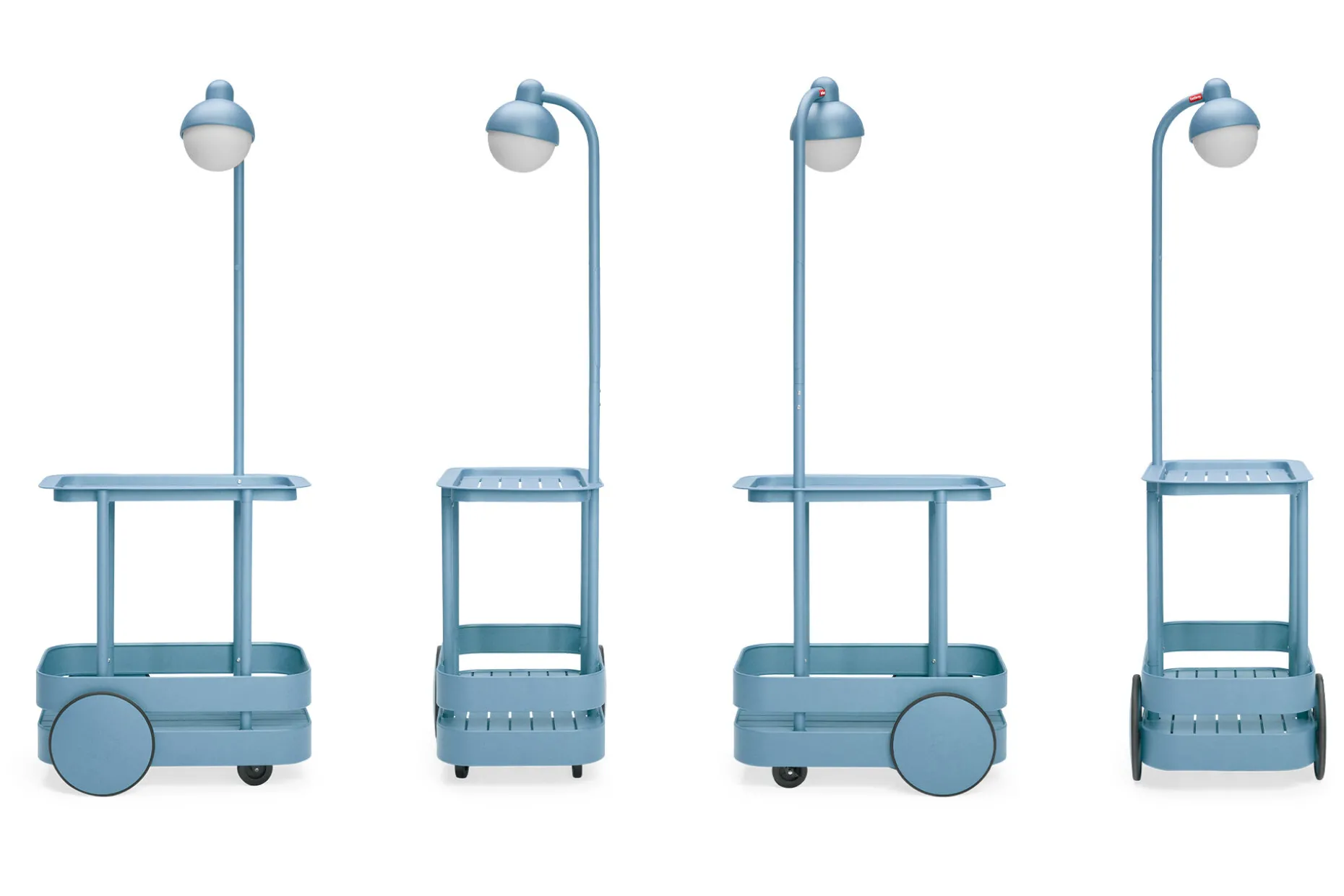 Jolly Trolley Verrijdbare bartafel, blauw, 78x55x200 cm