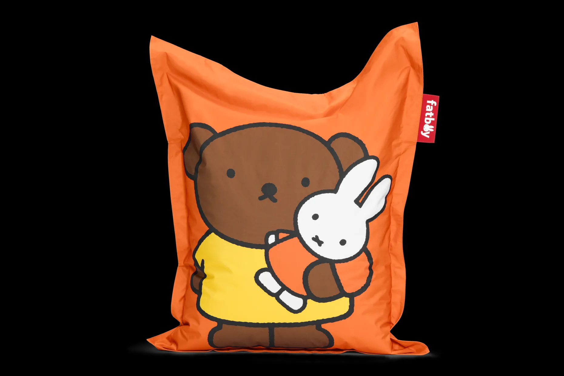 Junior Nylon x Miffy / Boris nijntje zitzak boris, oranje, 130x100 cm