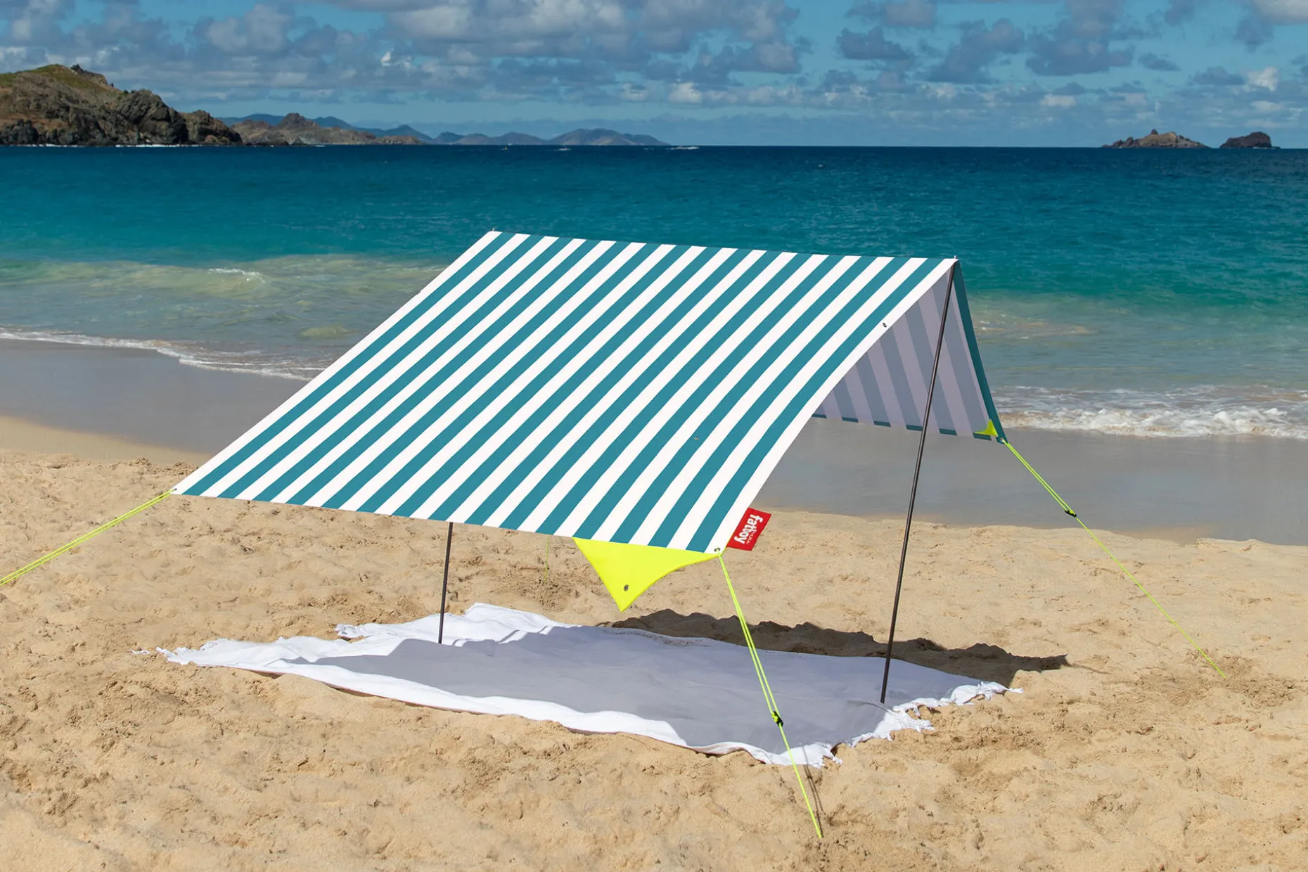 Miasun Draagbare strandtent, groen, 330x190x140 cm