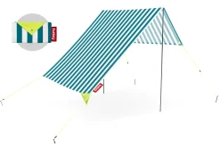 Miasun Draagbare strandtent, groen, 330x190x140 cm