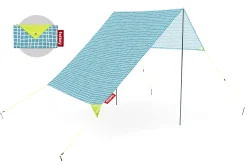 Miasun Draagbare strandtent, blauw, 330x190x140 cm