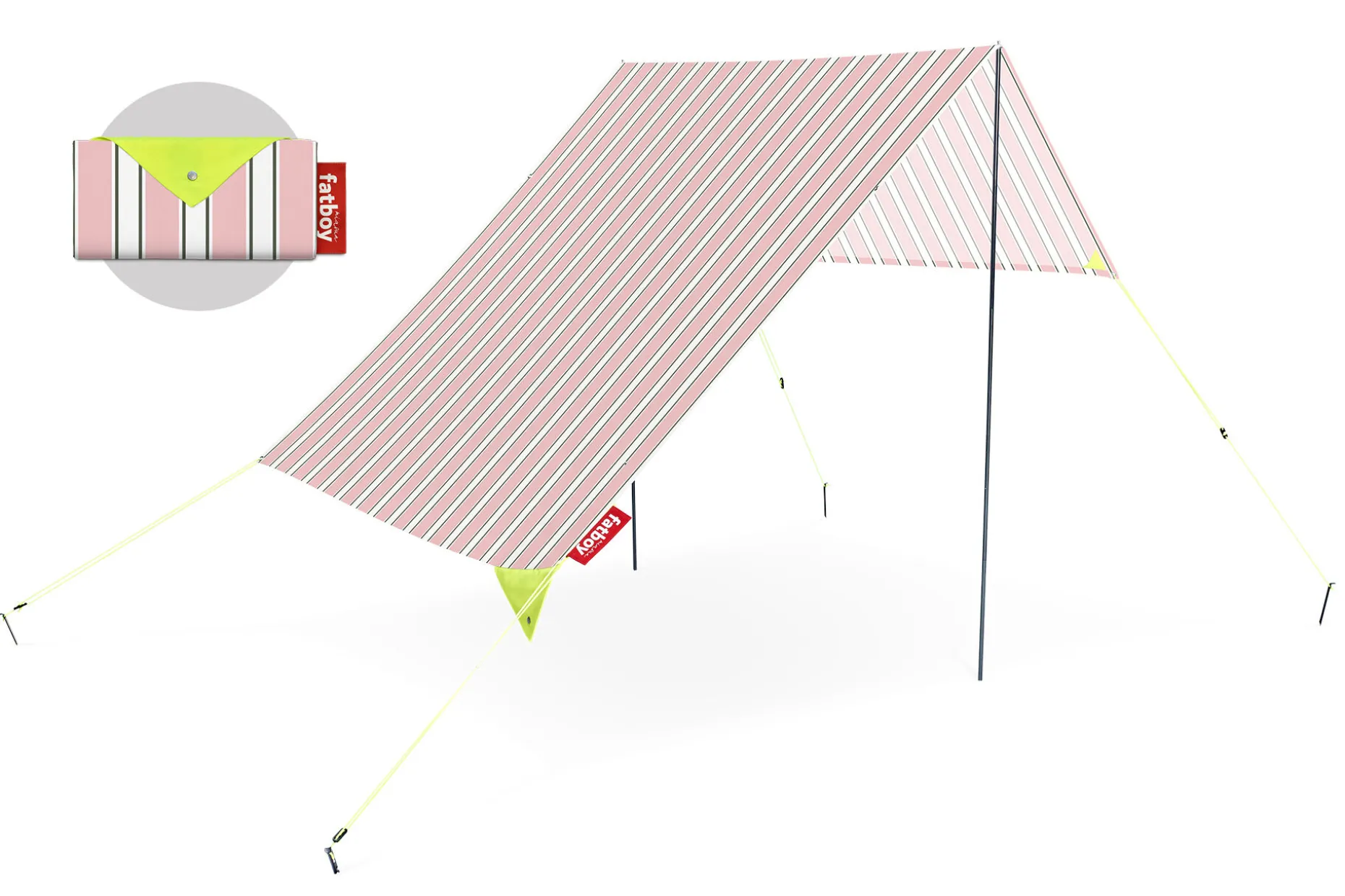 Miasun Draagbare strandtent, wit, 330x190x140 cm