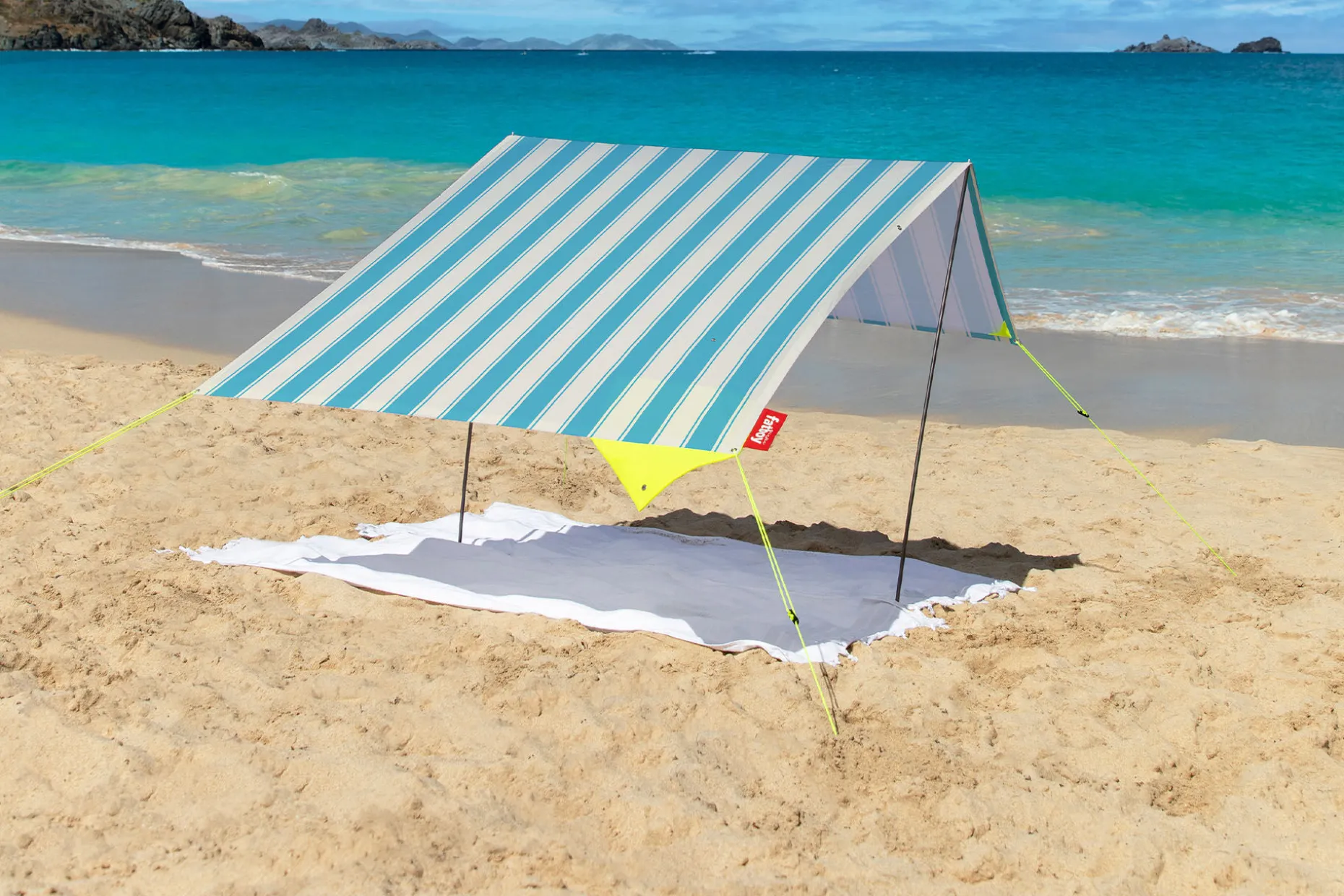Miasun Draagbare strandtent, meerkleurig, 330x190x140 cm
