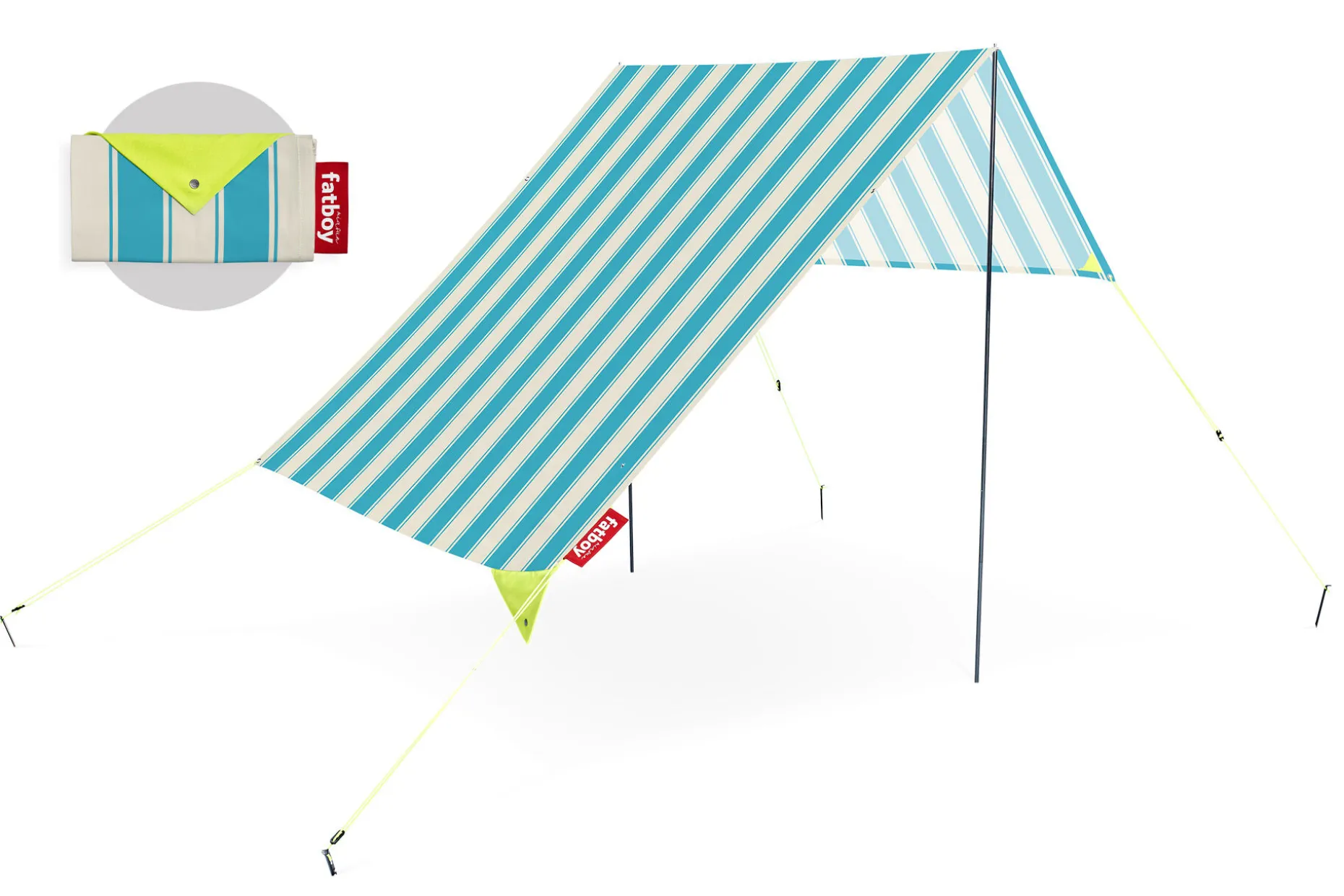 Miasun Draagbare strandtent, meerkleurig, 330x190x140 cm