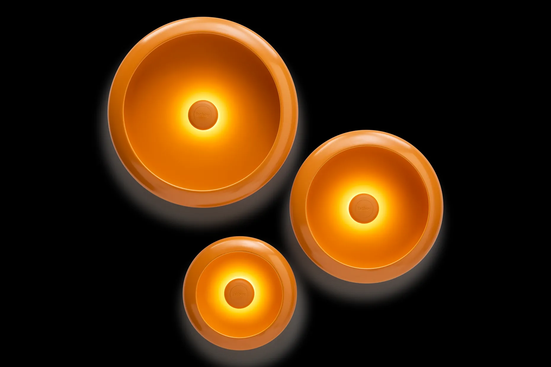 Oloha Trio Wandlampen set, oranje,cm