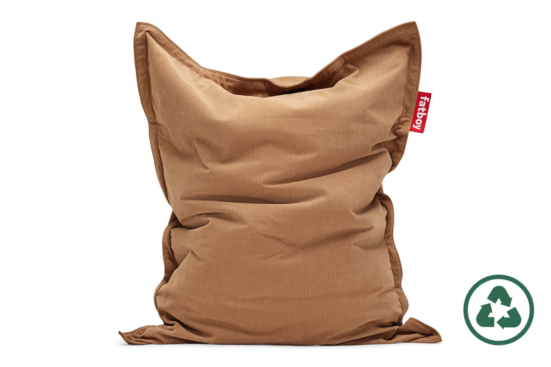 Original Slim Cord Zitzak van ribstof, bruin, 120x155 cm