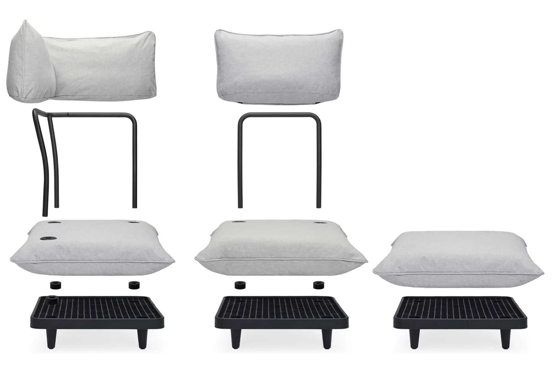 Paletti Corner Seat Royal Modulaire loungestoel hoek, beige, 100x100x90 cm