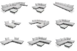 Paletti Corner Seat Royal Modulaire loungestoel hoek, beige, 100x100x90 cm