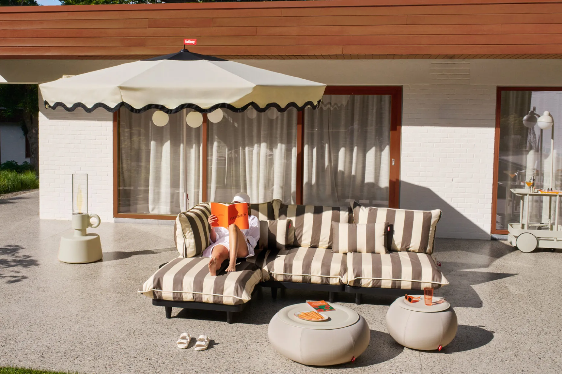 Paletti Lounge Chair Modulaire loungestoel voor buiten, 100x100x90 cm