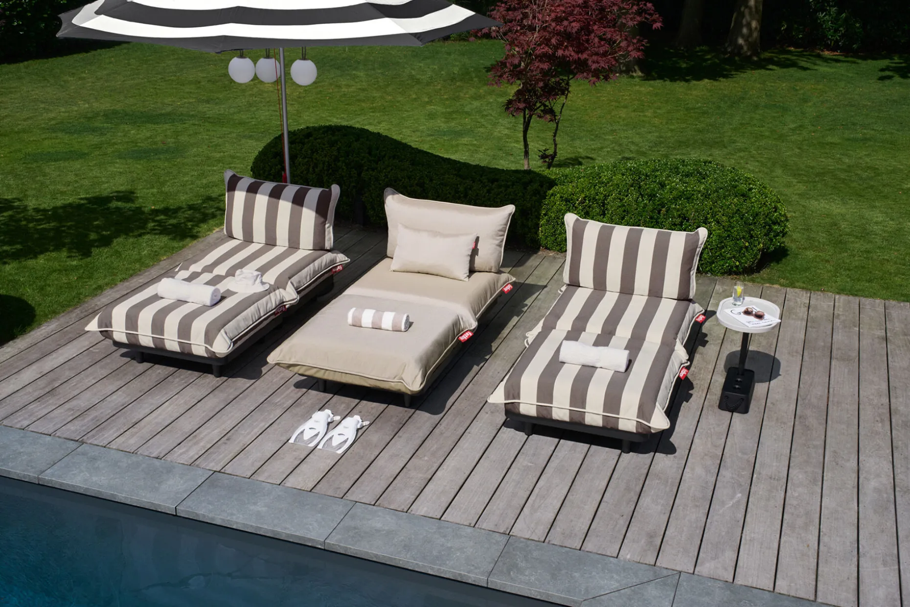 Paletti Lounge Sofa Royal Modulaire loungebank voor buiten, 190x100x90 cm