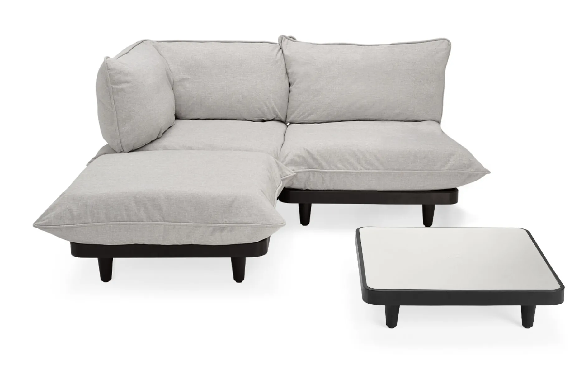 Paletti Set Medium + Table Modulaire loungeset voor buiten, 190x190x90 cm