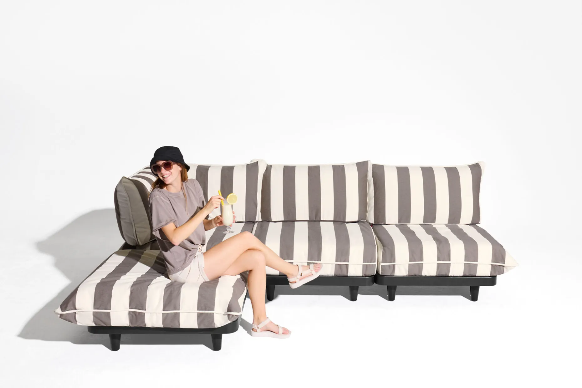 Paletti Set Medium Modulaire loungeset voor buiten, 190x190x90 cm