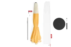 Pensol + Base Black Parasol met voet, 350x350x280 cm