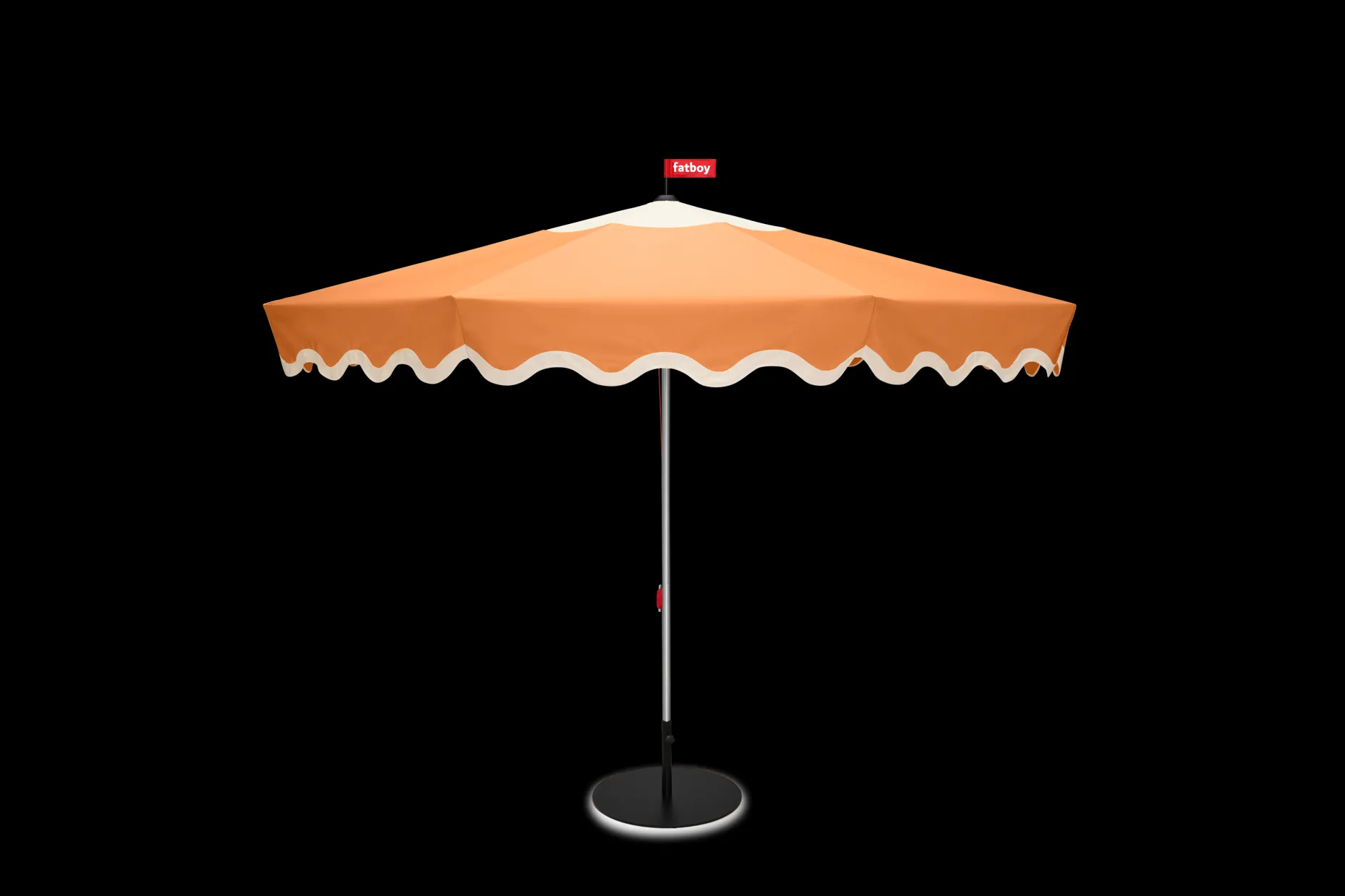 Pensol + Base Black Parasol met voet, 350x350x280 cm
