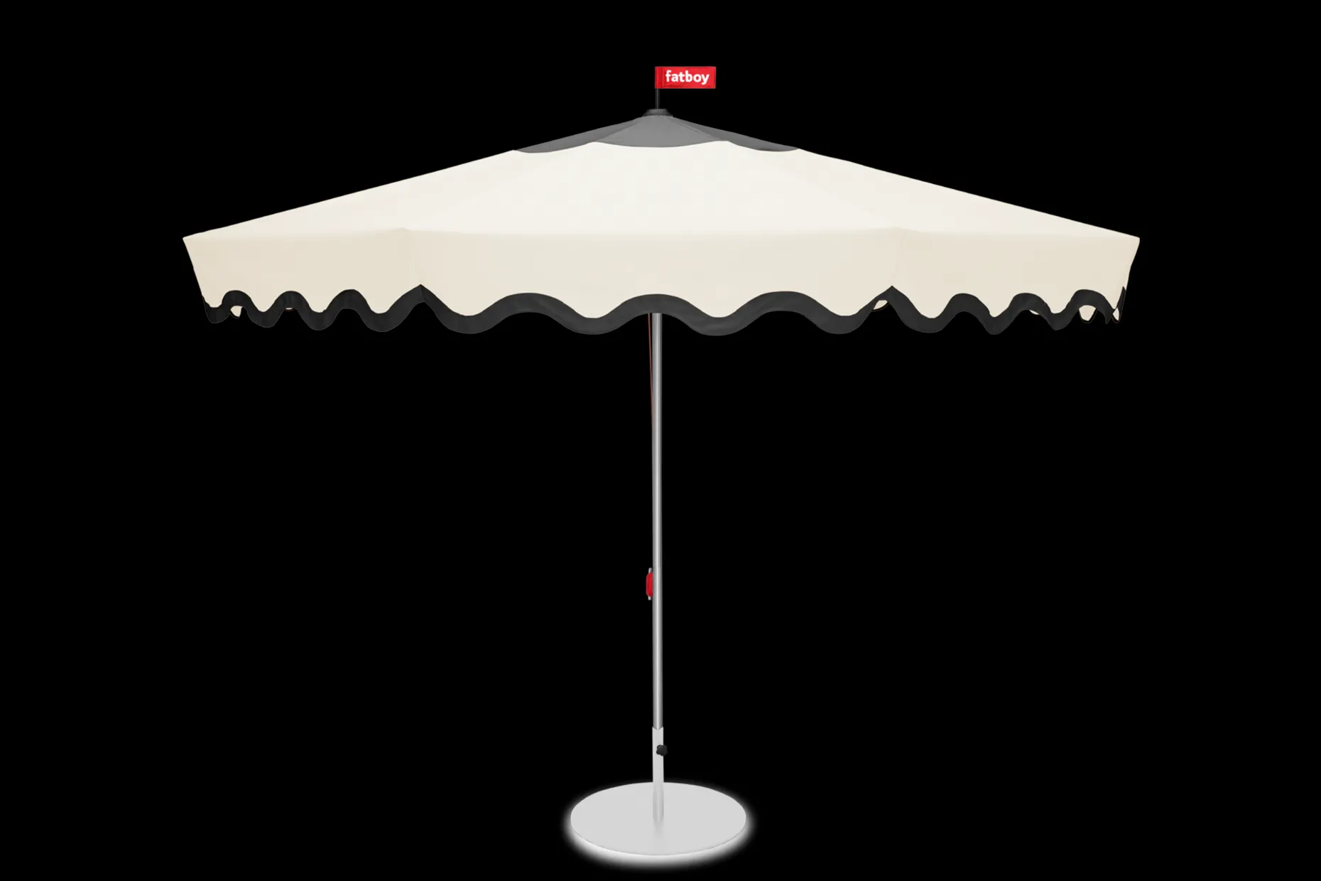 Pensol + Base Light Grey Parasol met voet, 350x350x280 cm