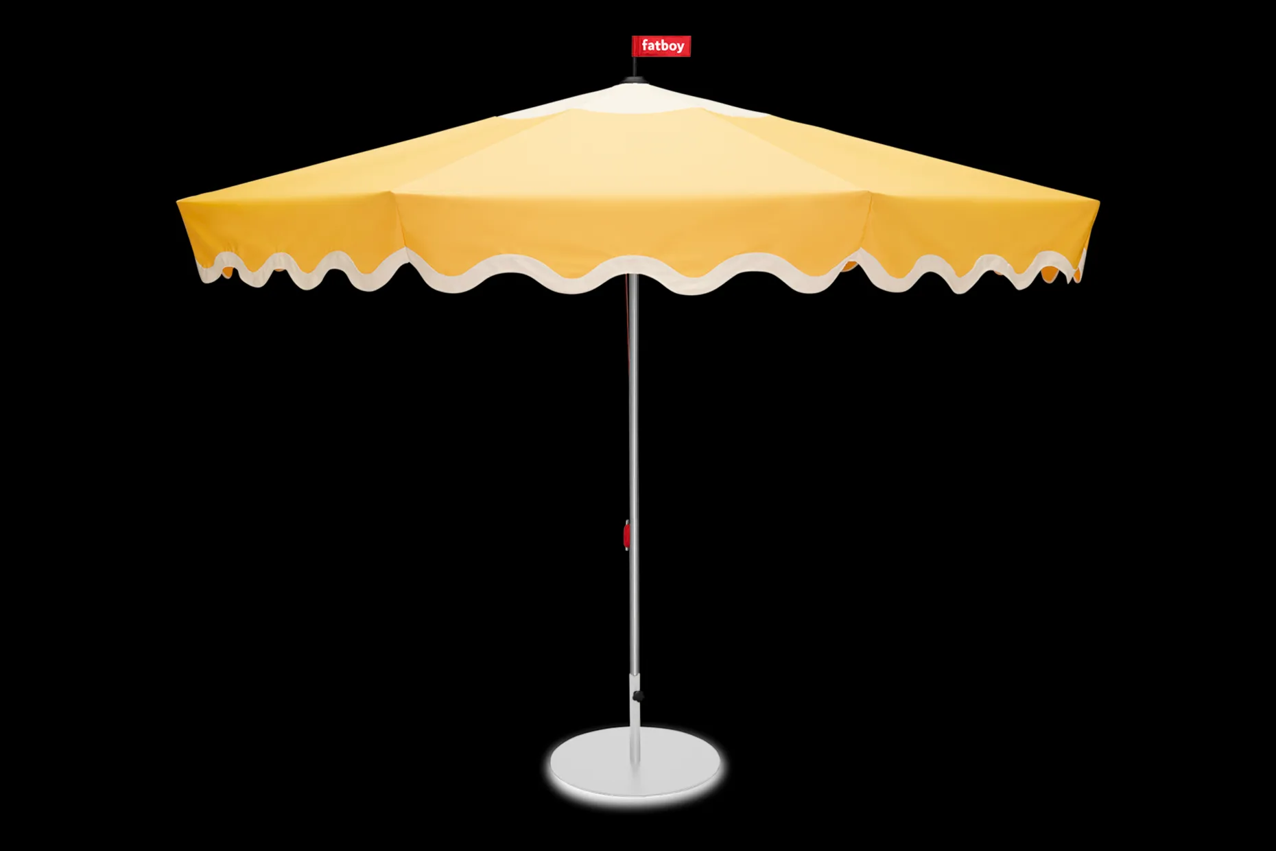 Pensol + Base Light Grey Parasol met voet, 350x350x280 cm