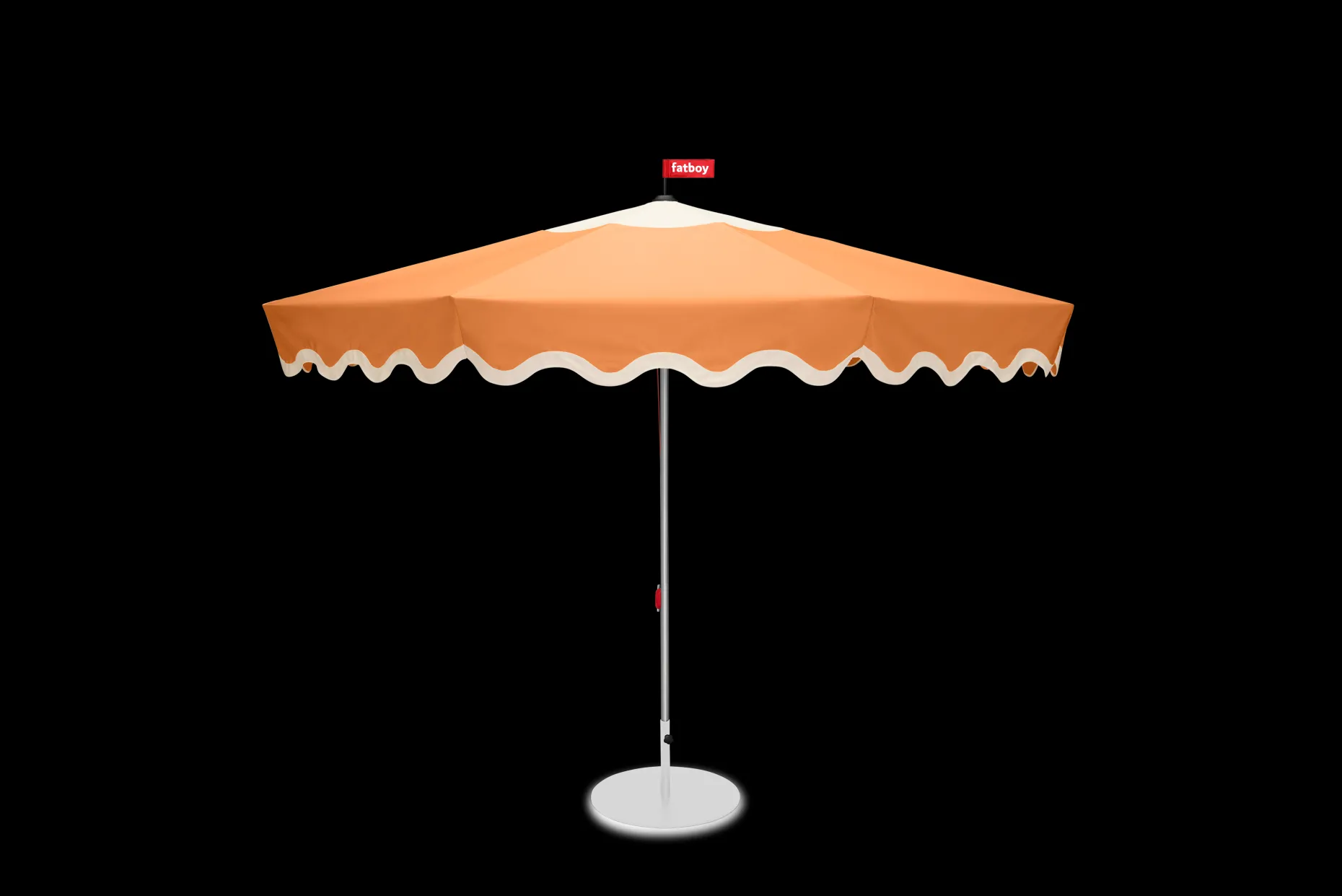 Pensol + Base Light Grey Parasol met voet, 350x350x280 cm