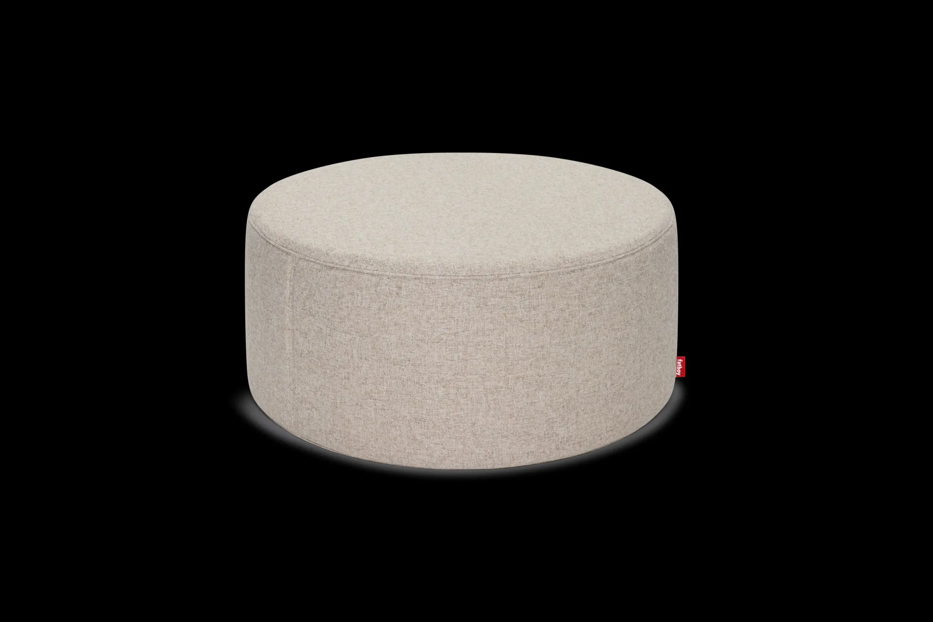 Pfffh Boucle Poef, beige, 90x90x40 cm