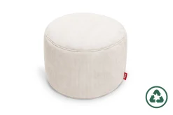 Point Cord Poef van ribstof, beige, 50x50x35 cm