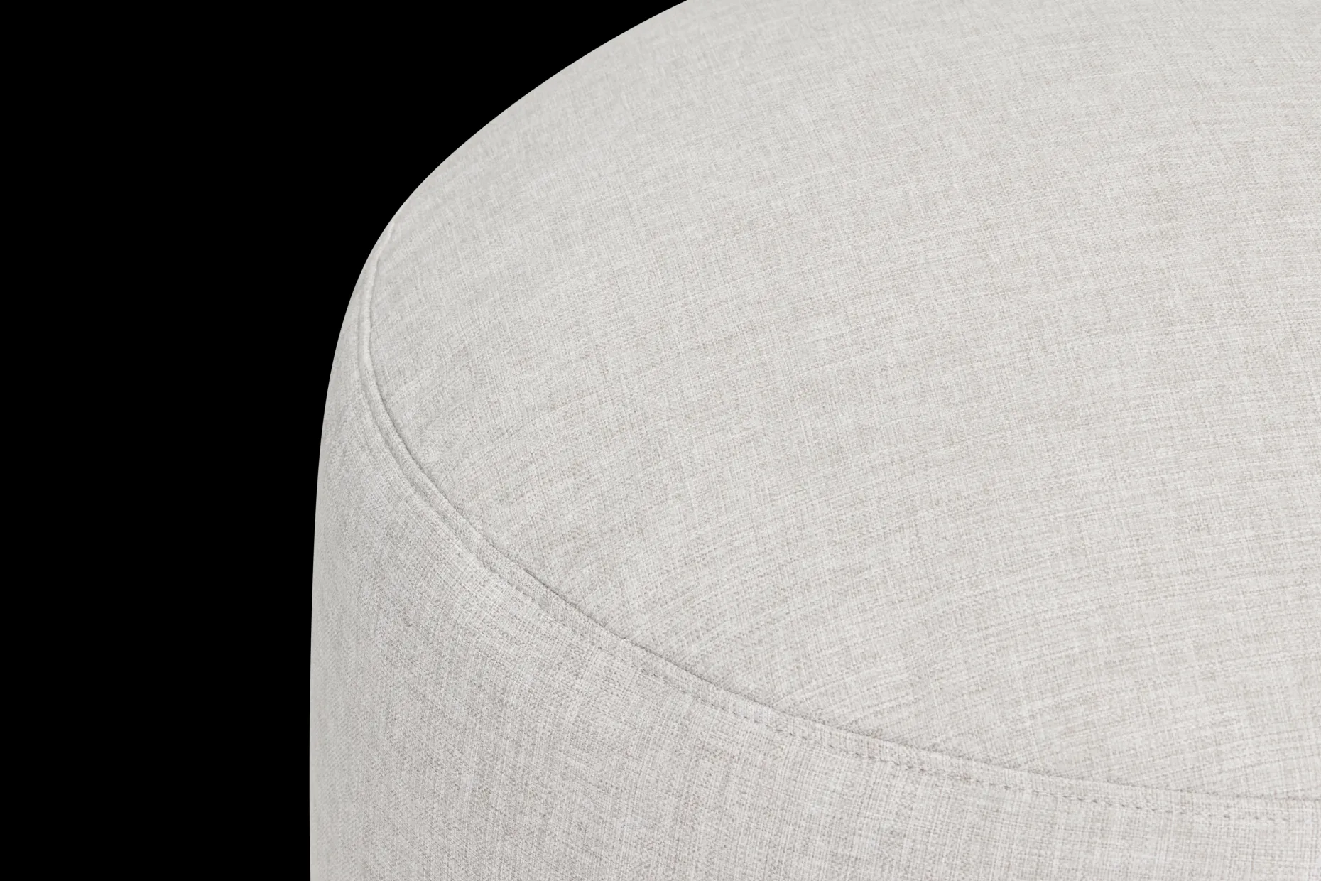 Point Large Outdoor Grote poef - outdoor, grijs, 70x70x40 cm