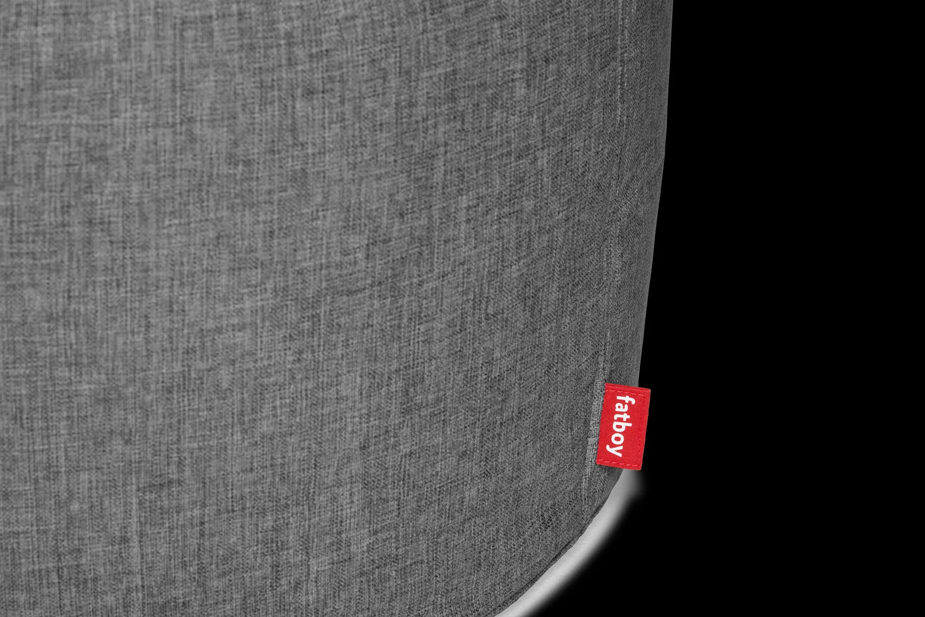 Point Large Outdoor Grote poef - outdoor, grijs, 70x70x40 cm