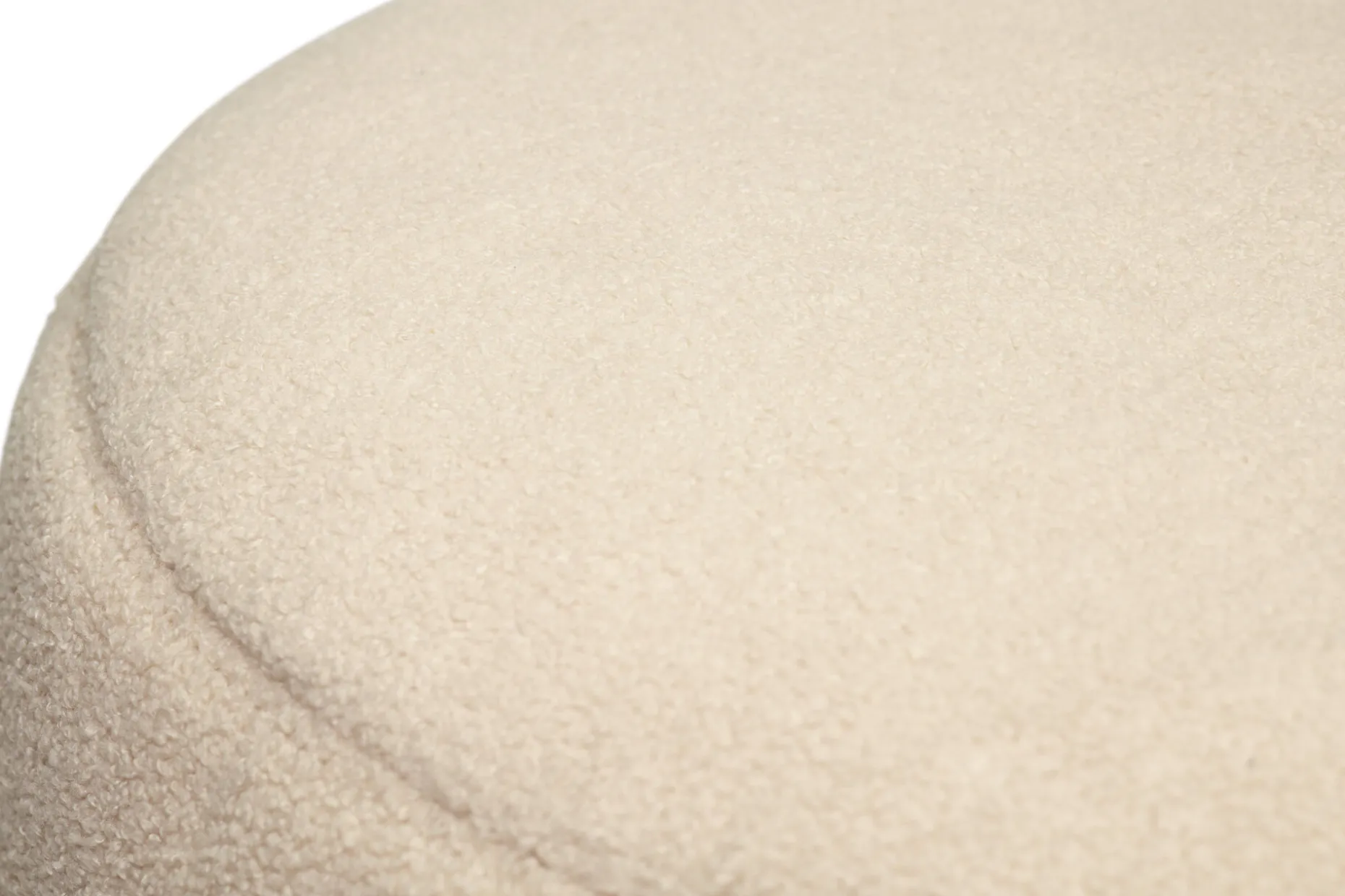 Point Large Sherpa Grote poef voor binnen, beige, 70x70x40 cm