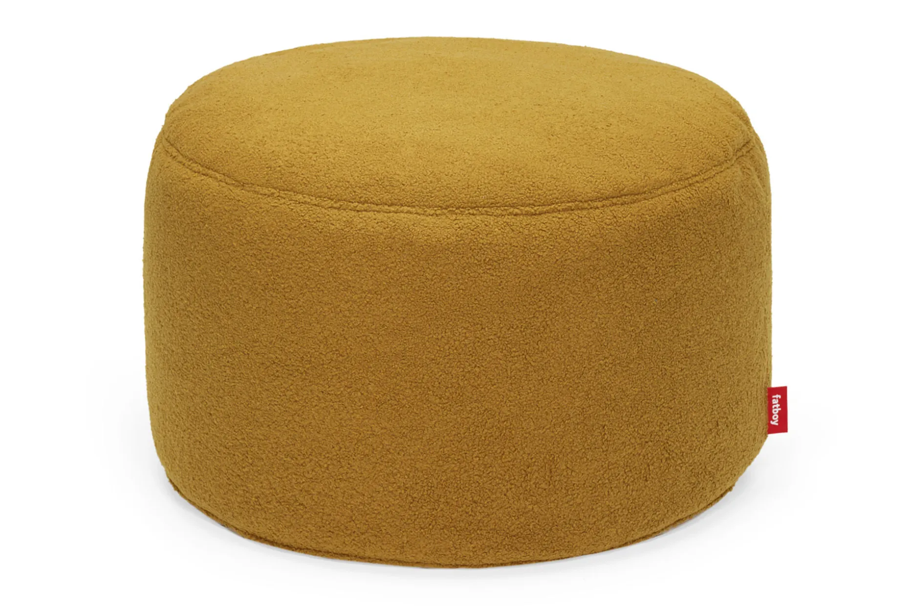 Point Large Sherpa Grote poef voor binnen, goud, 70x70x40 cm