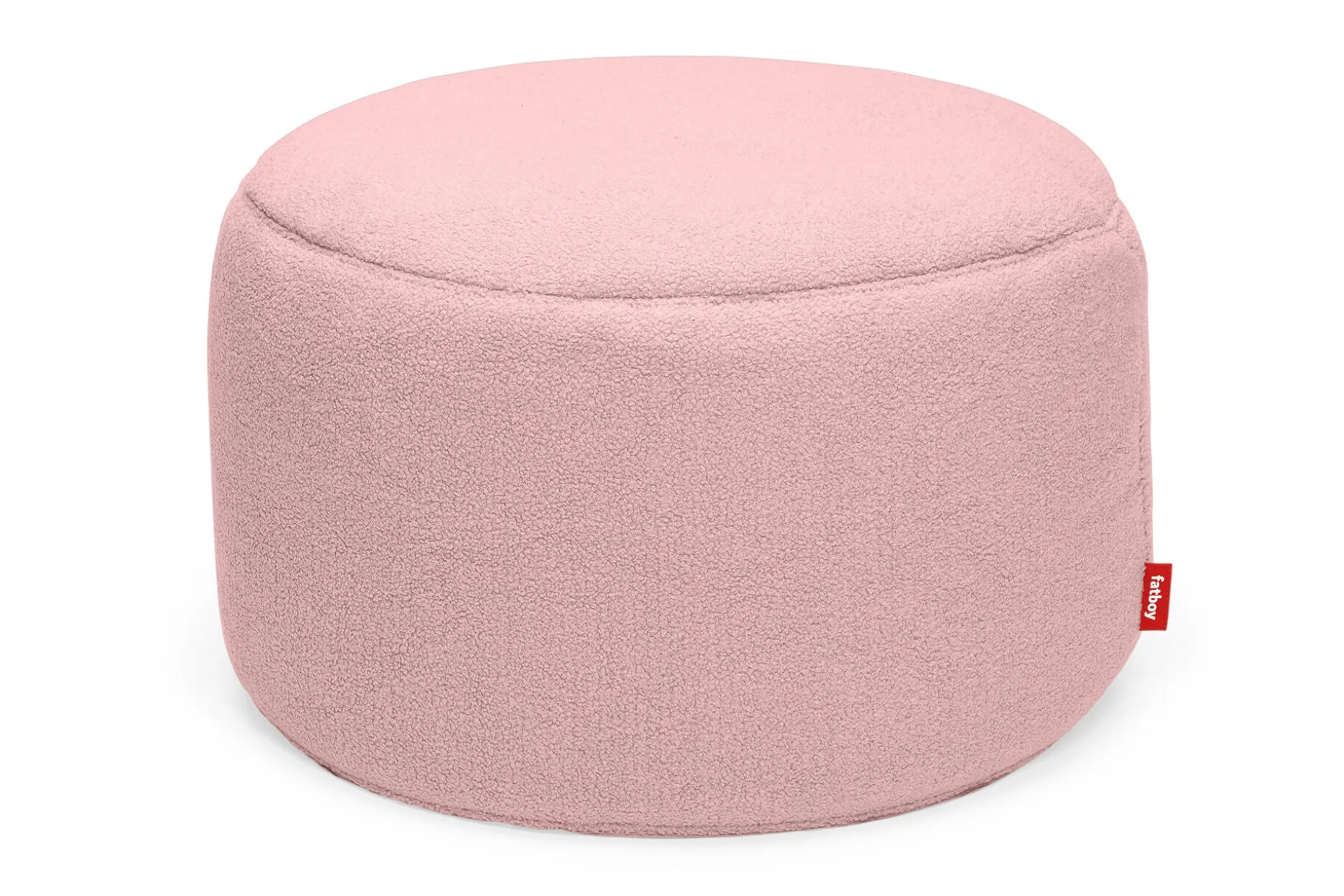 Point Large Sherpa Grote poef voor binnen, roze, 70x70x40 cm