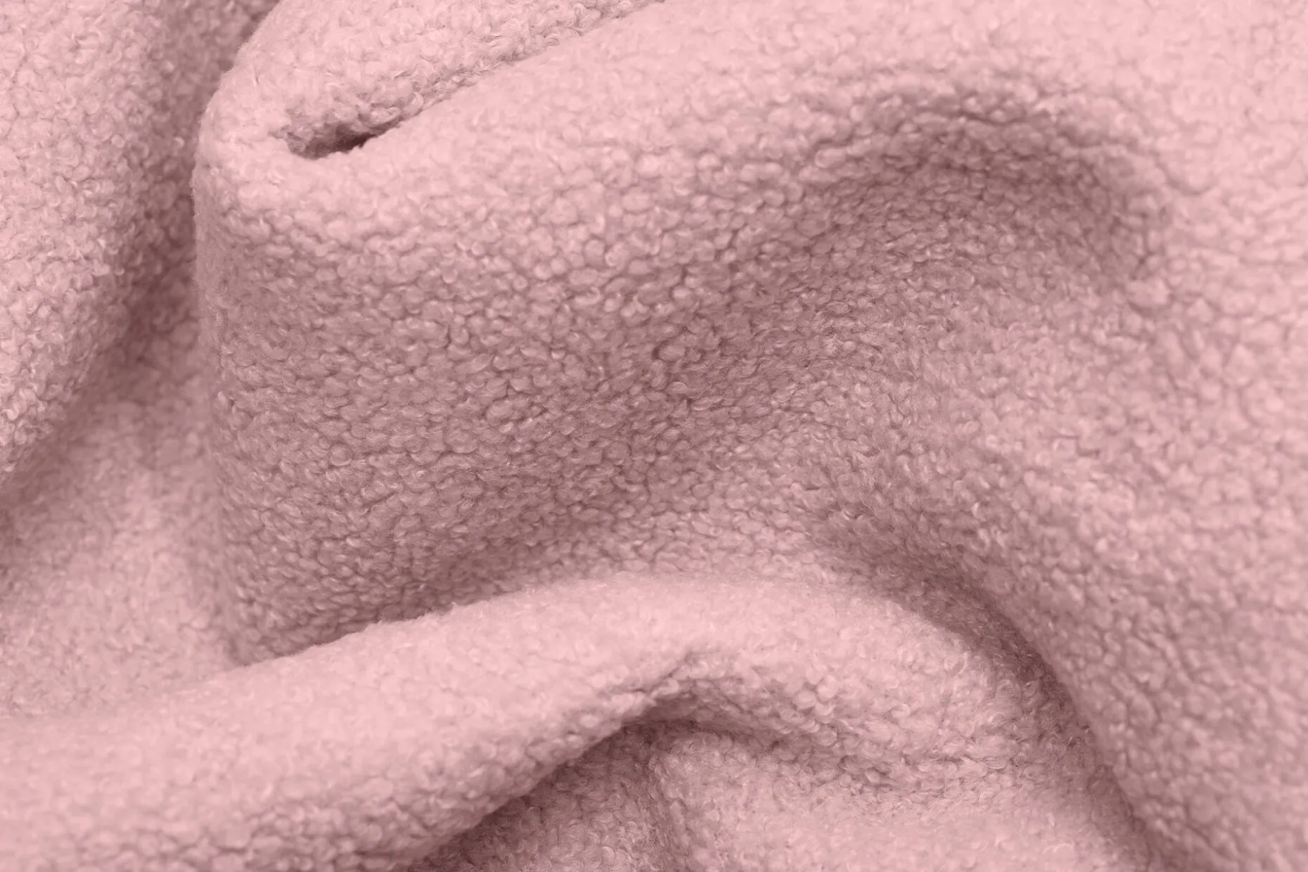 Point Large Sherpa Grote poef voor binnen, roze, 70x70x40 cm