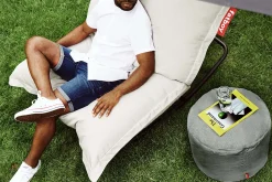 Point Outdoor Poef voor buiten, grijs, 50x50x35 cm
