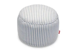 Point Terry Badstof poef, blauw, 50x50x35 cm
