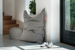 Point Terry Badstof poef, beige, 50x50x35 cm