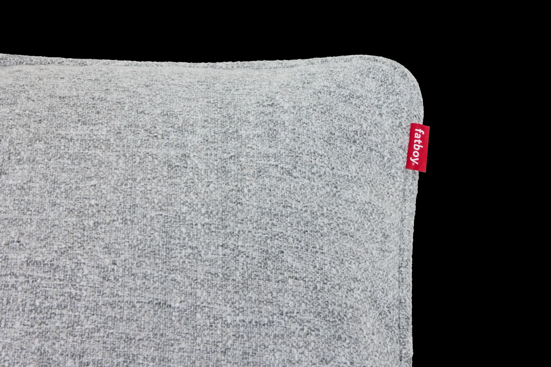 Puff Pillow Boucle Sierkussen, grijs, 65x24 cm