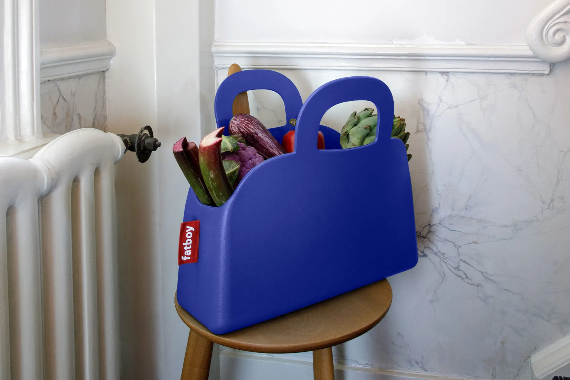 Sjopper-Kees Shopper, blauw, 47x17x44 cm